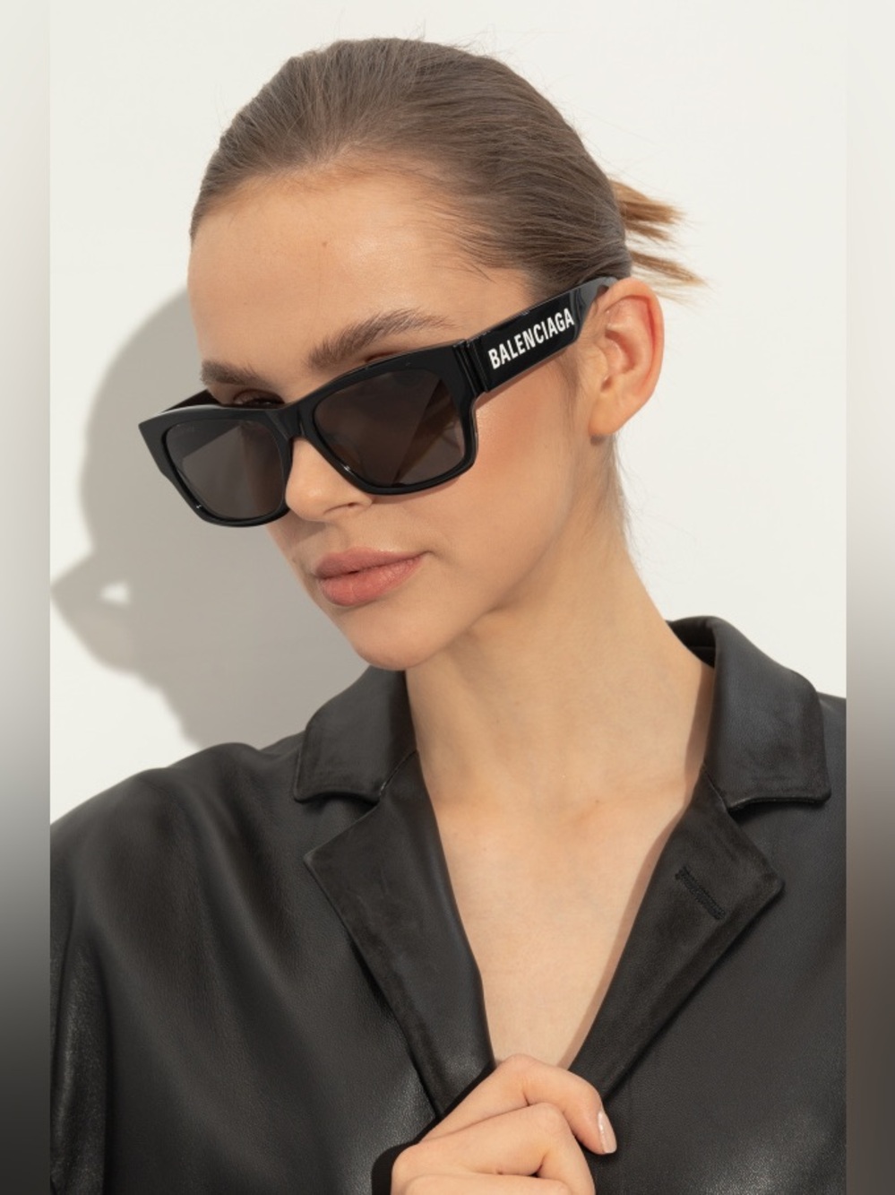 Balenciaga BB0262SA Black/Grey (001) Unisex Sunglasses NEW - Picture 11 of 12